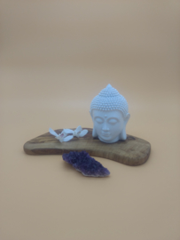 white Bhuddahead 14 cm