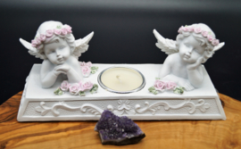 Thealight holder angels pink accents