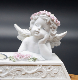 Thealight holder angels pink accents