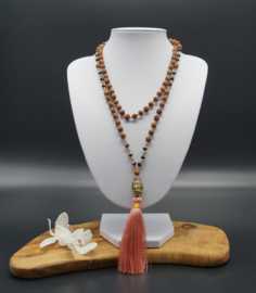 mala with rudrakshabeads and Boeddhahead