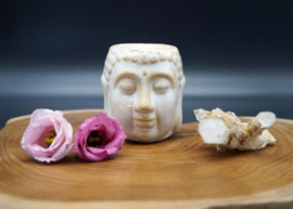 Oil burner Buddha white 8 cm