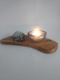 blue tea light holder