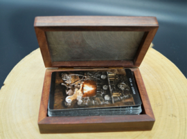 Tarot box with stone lid tree of life