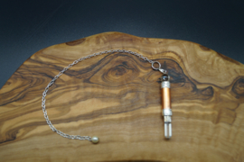 pendulum with clear quartz and copper 6 cm