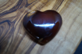 Carnelian heart 4 cm