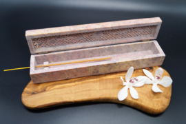 insence burner (box) in pink steatite