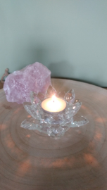 crystal thea light holder lotus flower