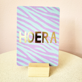 Hoera - ansichtkaart