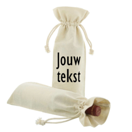Wijnzakken met tekst