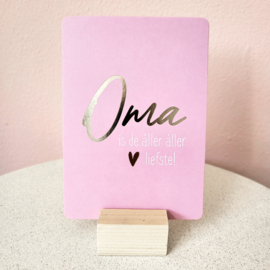 Oma is de állerliefste - ansichtkaart