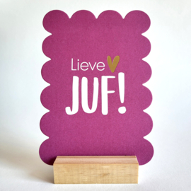 Ansichtkaart | Lieve juf