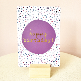Happy birthday - ansichtkaart