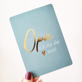 Opa is de állerliefste - ansichtkaart