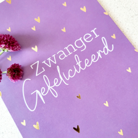 Zwanger gefeliciteerd - ansichtkaart