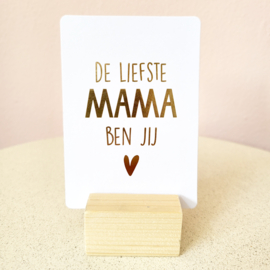 De liefste mama ben jij - ansichtkaart mini