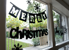 Raamstickers kerst [ herbruikbaar ]
