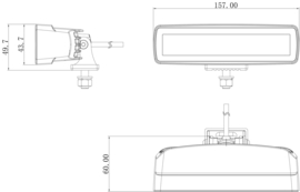 OLLSON 30 watt, 2880 Lumen, Edge-less mini bar, Spot