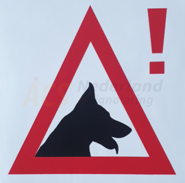 Stickers hondenvervoer politie/beveiliging