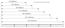 ACS Nederland basis dual color lichtbalk model BA6-B4