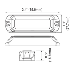 Ministealth 3 LED flitser ECE R65