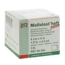 Mollelast Haft Cohesief Fixatiewindel 4cmx4m 1.6 in 4.4yd/1rol