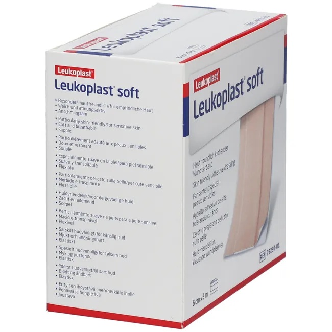 Leukoplast Soft Rouleau 6 cm x 5 m – Pour peau sensible
