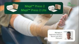 Mepi Press 2 2-laags meercomponenten compressiesysteem met indicator.
