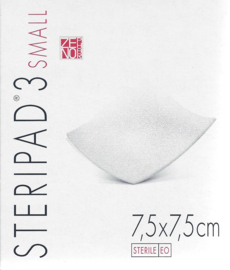Steripad 3 - 7,5x7,5cm - 8-lagen - 20st(individueel verpakt) - STERIEL