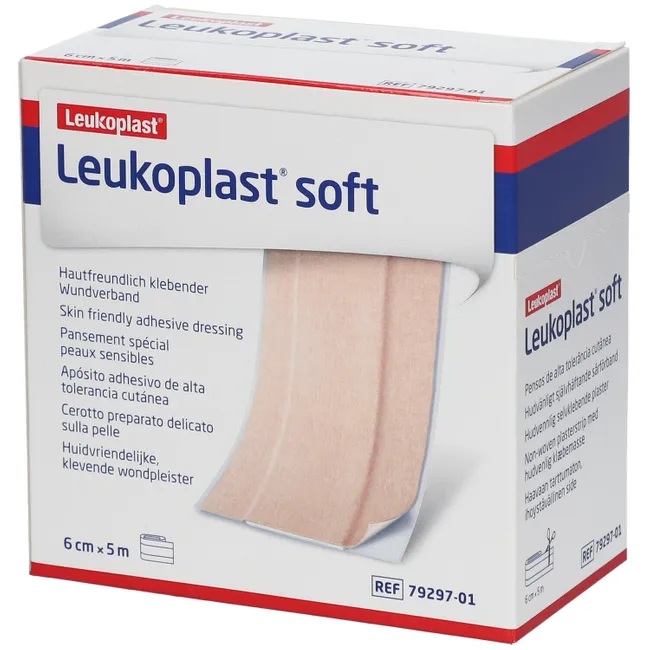 Leukoplast Soft Rouleau 6 cm x 5 m – Pour peau sensible