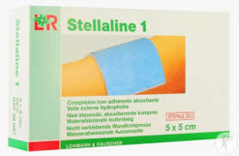 Stellaline I Niet-klevend absorberend Kompres Steriel 5x5cm 26st