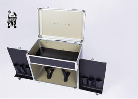 Luxe Mobile Pedicure Koffer met Grote Wielen Zwart /st