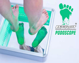 Podoscope Podoscope Big Foot Aluminium avec éclairage LED