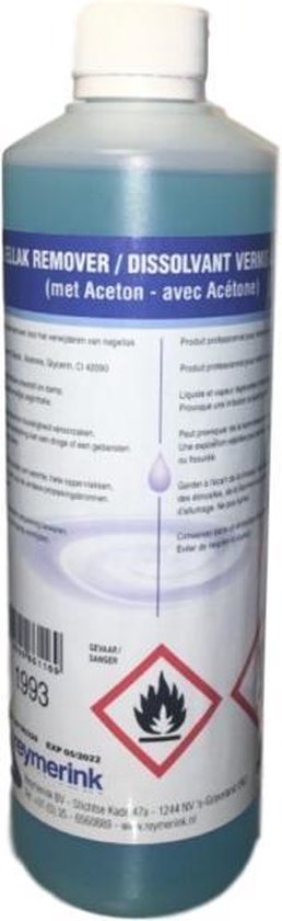 Nagellak Remover Met Aceton 500 ml – Krachtig & Professioneel Gebruik