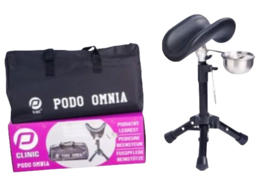 Support de jambe Podo Omnia – coussin en U + bac à instruments
