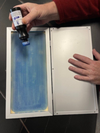 Encre pour cadre d’empreinte avec éponge 100 ml pour empreintes