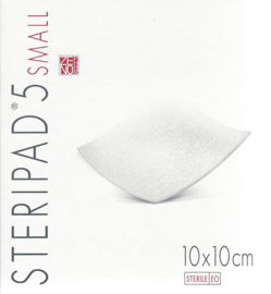 Steripad 5 - 10x10cm - 8-lagen - 12st(individueel verpakt) - STERIEL