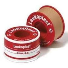 Leukoplast (hechtpleister) 1,25cmx5m/met deksel