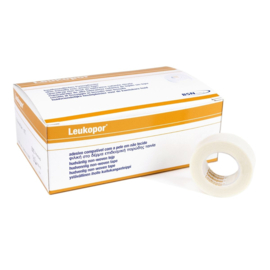 Leukopor Hechtpleister (kwetsbare huid) 2,5cmx9,2m/op rol