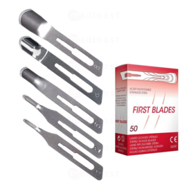 Burins creux, Gouge,- Premières lames, N°6 /50pcs
