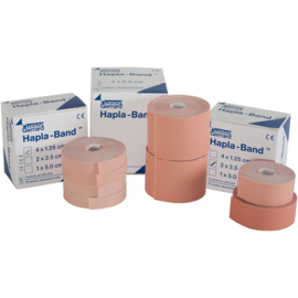 Hapla-band 2,5 cm x 10 m – Hypoallergene fixatietape (2 rollen)