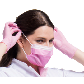 mondmaskers 3-laags (Type IIR) Roze 50 stuks