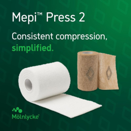 Mepi Press 2 2-laags meercomponenten compressiesysteem met indicator.