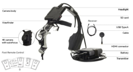 Dr. Kim Headlight Camera.DCAM-5 (4K resolution, auto focus) – Draadloze HDMI 4K Medische Camera