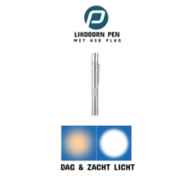 Likdoorn Licht Pen Oplaadbaar Duo Licht RVS