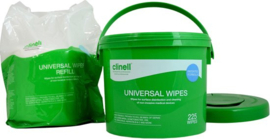 Clinell universal doekjes emmer met 225 stuks