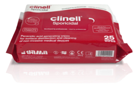 Clinell Sporicide Doekjes / 25 Stuks