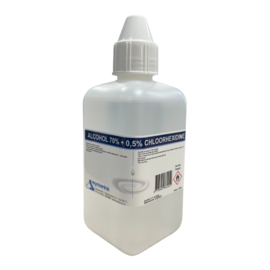 Alcool 70% + 0,5% Chlorexidine (avec spray) /200ml