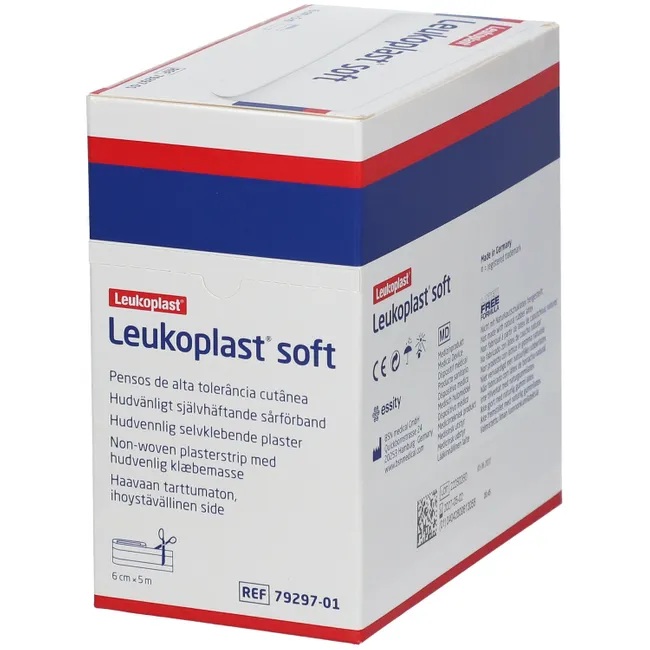Leukoplast Soft Rouleau 6 cm x 5 m – Pour peau sensible