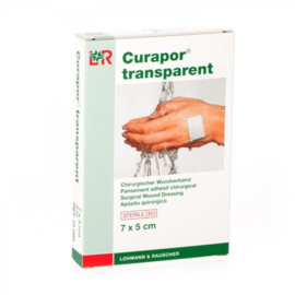 Curapor Transparant STERIEL 7x5cm /5st