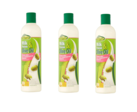 3 X Sofn'free Milk Proteins & olive oil 2 in 1 Conditioning Shampoo 355 ml ( COMBO DEAL )